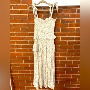 House of Harlow 1960 Linen Tiered Summer Dress